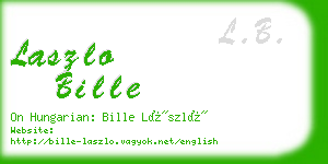 laszlo bille business card